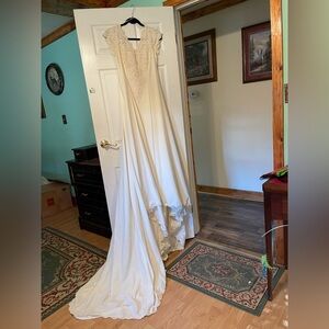 Vintage 1994 Alfred Angelo Wedding Dress & Veil